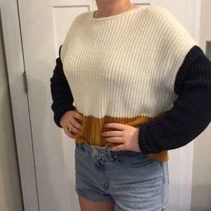 PacSun colorblock knit sweater